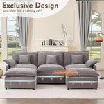 Cloud Modular — Chenille, Deep Seat, 5-Seater, 108"