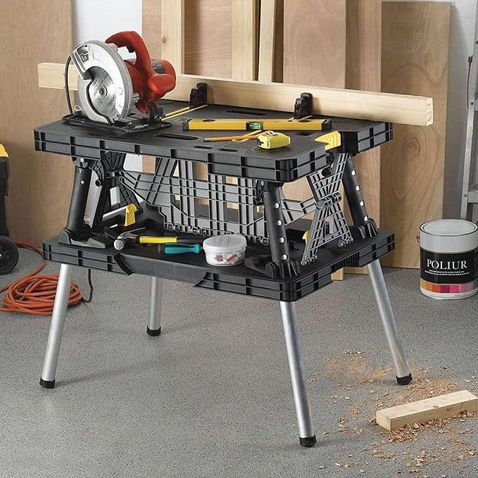 Professional Portable Workbench  “Ready in 30 seconds, built like a pro”