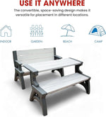 PicnicSwitch “A bench for three, a table for six. Outdoor furniture that’s always ready to bring you together with your loved ones.”