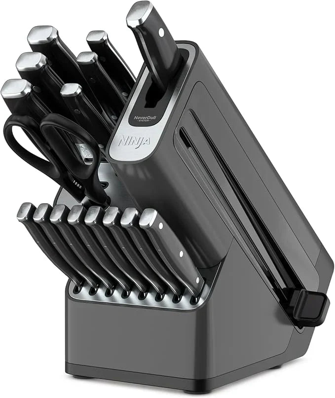 NeverDull Pro — "Professional sharpness in your kitchen. Effortless. No excuses."