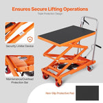 HydraLift X "Professional Hydraulic Scissor Lift Table — Maximum Load Capacity: 330 lbs"