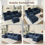 Cloud Modular — Chenille, Deep Seat, 5-Seater, 108"