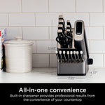 NeverDull Pro — "Professional sharpness in your kitchen. Effortless. No excuses."