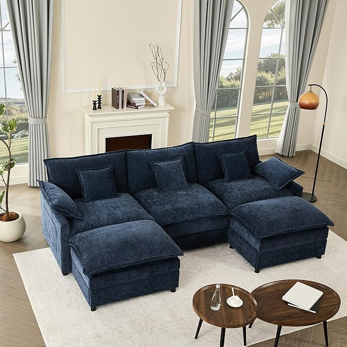 Cloud Modular — Chenille, Deep Seat, 5-Seater, 108"
