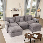 Cloud Modular — Chenille, Deep Seat, 5-Seater, 108"