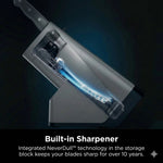 NeverDull Pro — "Professional sharpness in your kitchen. Effortless. No excuses."