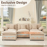 Cloud Modular — Chenille, Deep Seat, 5-Seater, 108"