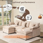 Cloud Modular — Chenille, Deep Seat, 5-Seater, 108"